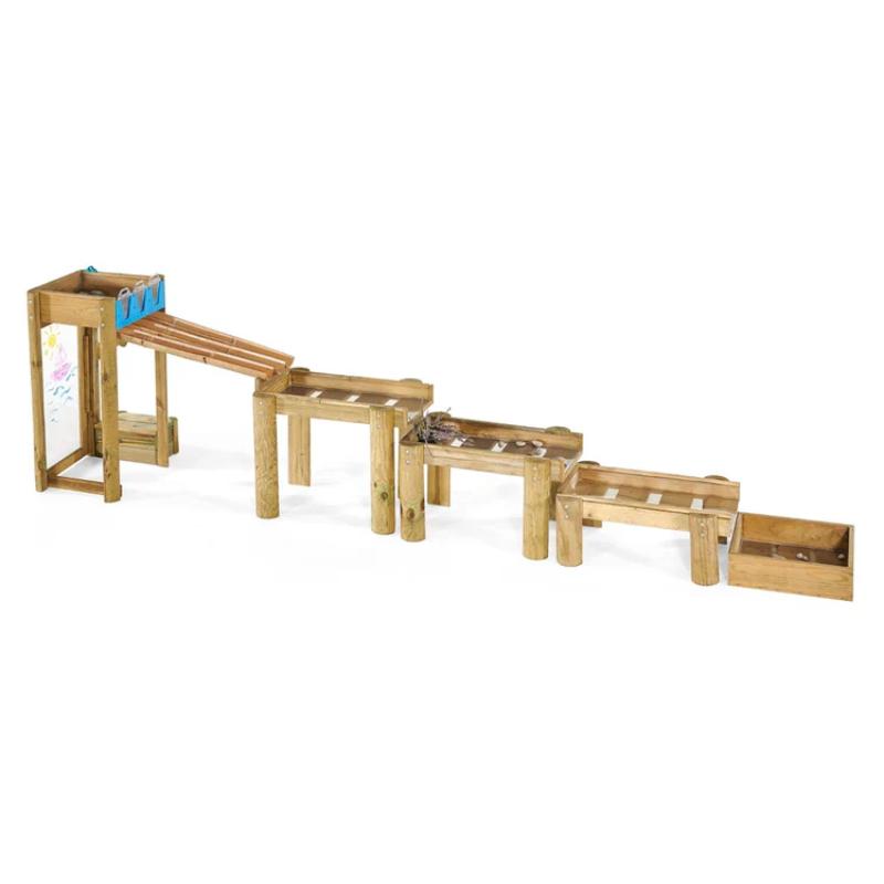 side-view-of-premium-wooden-water-run-with-raised-reservoir-tiered-trays-and-end-collection-box