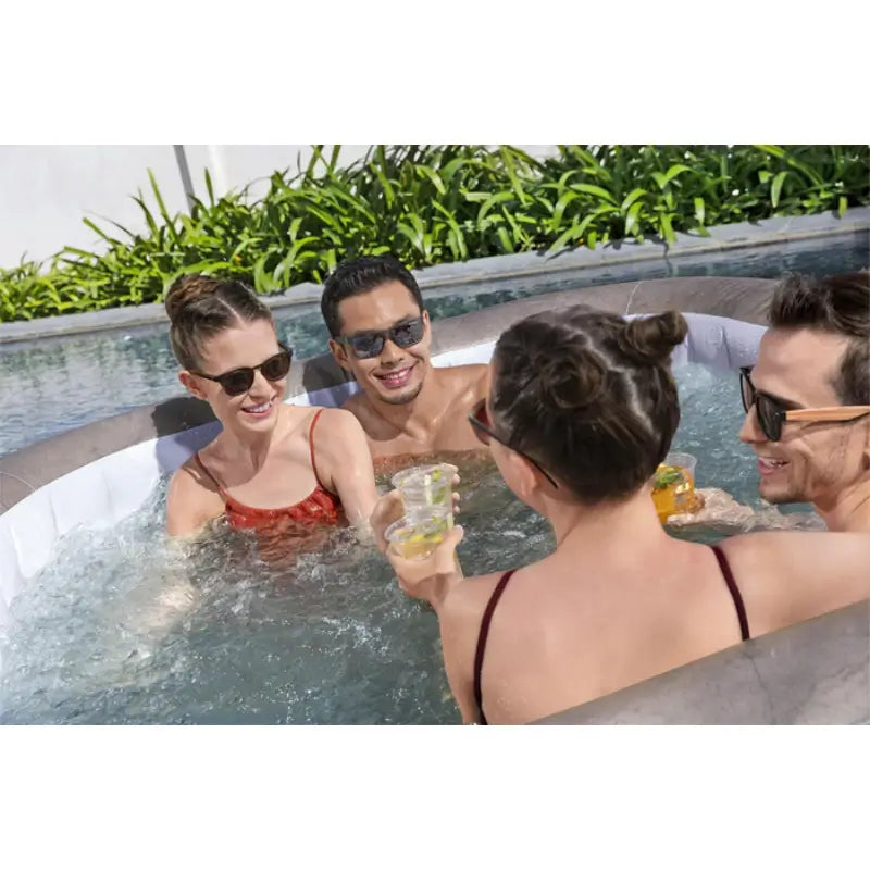 spacious-rome-airjet-hot-tub-with-white-interior-walls-and-brown-rim