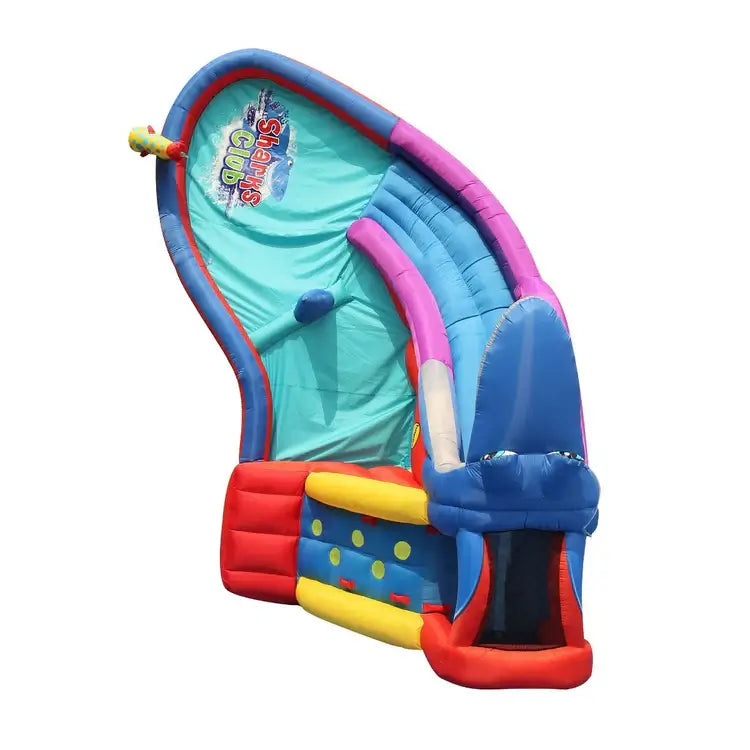 tall-shark-water-slide-play-centre-rear-view