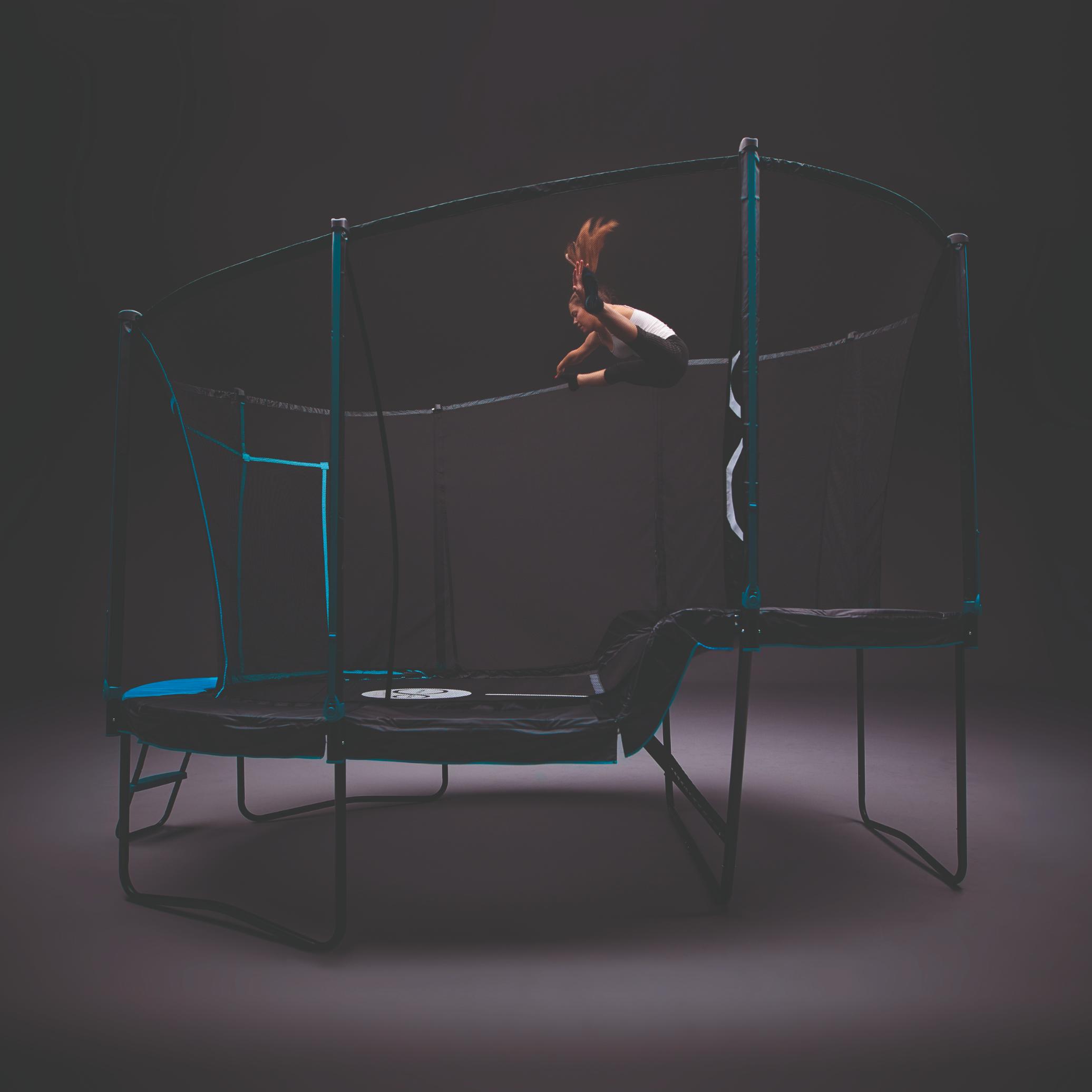 tp-infinity-leap-2-level-trampoline-with-safety-enclosure-action